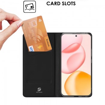 Dux Ducis Skin Pro dirbtinės odos dėklas - juodas (Huawei Honor 400) Dux Ducis Skin Pro dirbtinės odos dėklas - juodas (Huawei Honor 400)